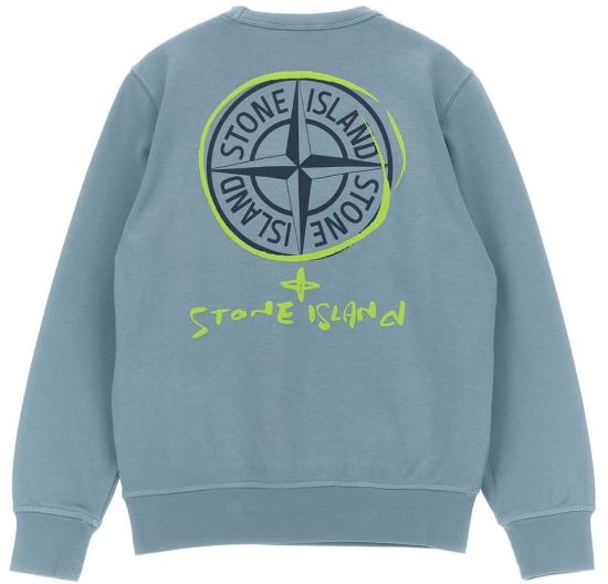 26SS [키즈] 스톤 아일랜드 티셔츠 L1S166100018 S0370V004A Blue - STONE ISLAND