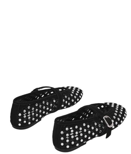 26SS 스티브매든 플랫 슈즈 SMSRERUN 15 BLACK Black suede - STEVE MADDEN