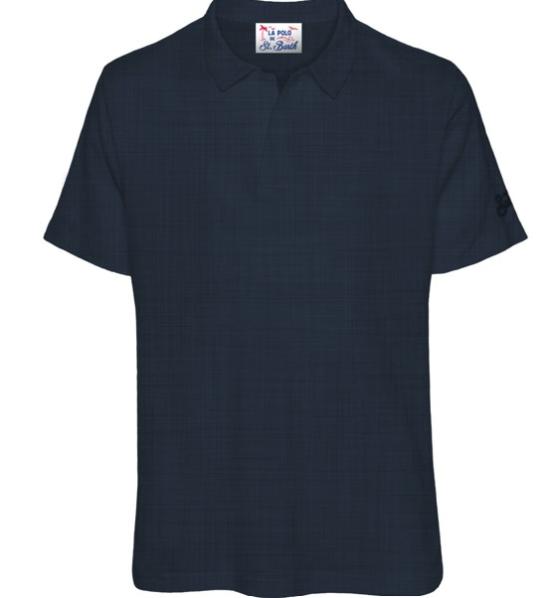 26SS 세인트바쓰 폴로 티셔츠 FRASER 00119L61 BLUE NAVY