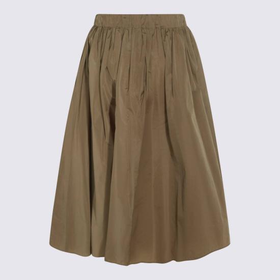  막스마라 미디 스커트 Max Mara Mxm 론자  카키 - MAX MARA