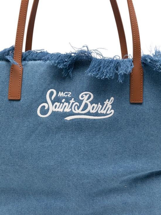 26SS 세인트바쓰 숄더백 CITYBAGFRINGE 00436LDENIM EMB - MC2 SAINT BARTH
