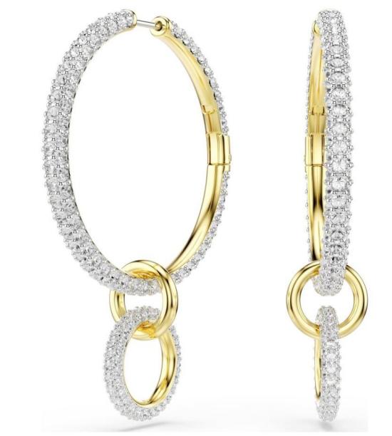 26SS 스와로브스키 이어링 5738201 WHITE GOS