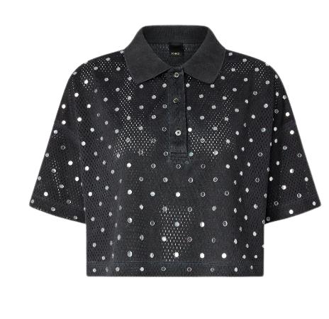 26SS 핑코 폴로 티셔츠 106855 A3BCI91 Grey