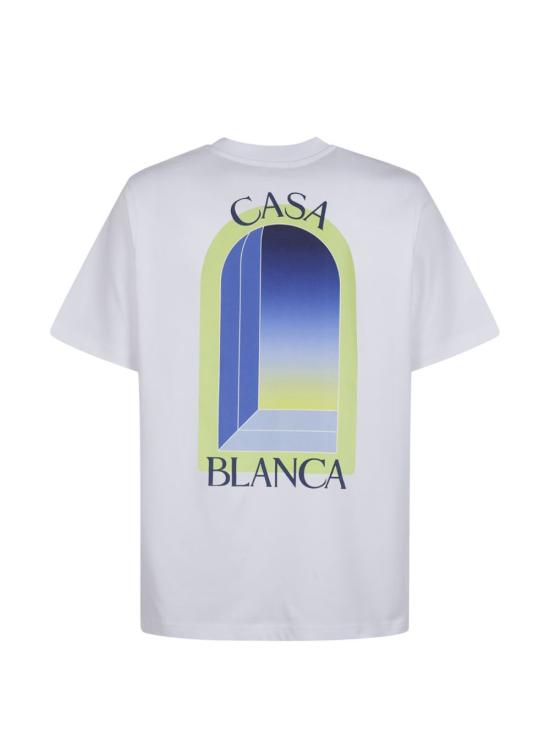 26SS 카사블랑카 반팔 티셔츠 JTS001 10 White - CASABLANCA