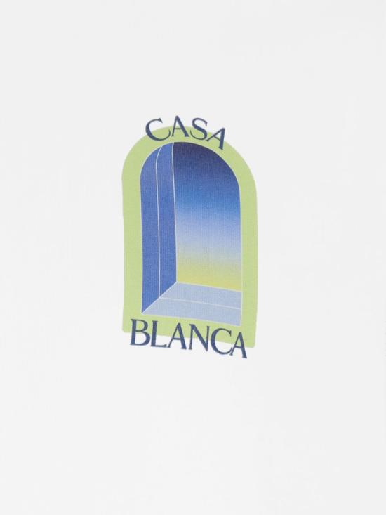 26SS 카사블랑카 반팔 티셔츠 JTS001 10 White - CASABLANCA
