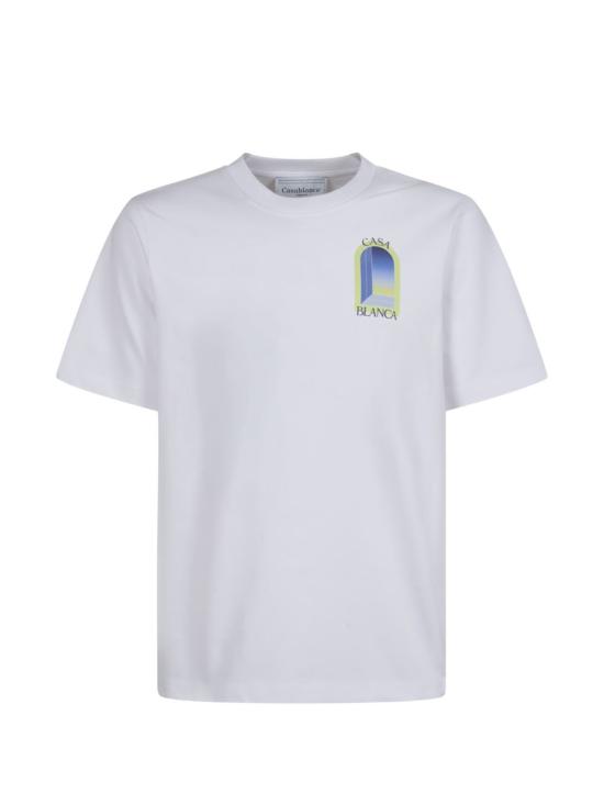 26SS 카사블랑카 반팔 티셔츠 JTS001 10 White - CASABLANCA