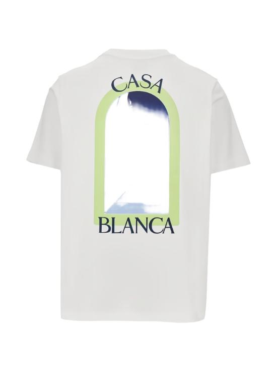 26SS 카사블랑카 반팔 티셔츠 JTS001 10 White - CASABLANCA