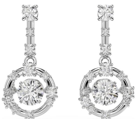 26SS 스와로브스키 이어링 5738194 WHI RHS