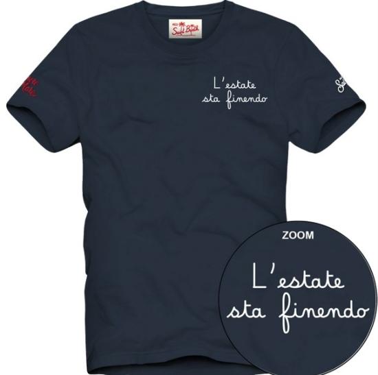 26SS 세인트바쓰 반팔 티셔츠 PORTOFINO 04535L61EMB - MC2 SAINT BARTH