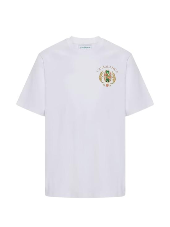 26SS 카사블랑카 반팔 티셔츠 JTS001 13 White - CASABLANCA