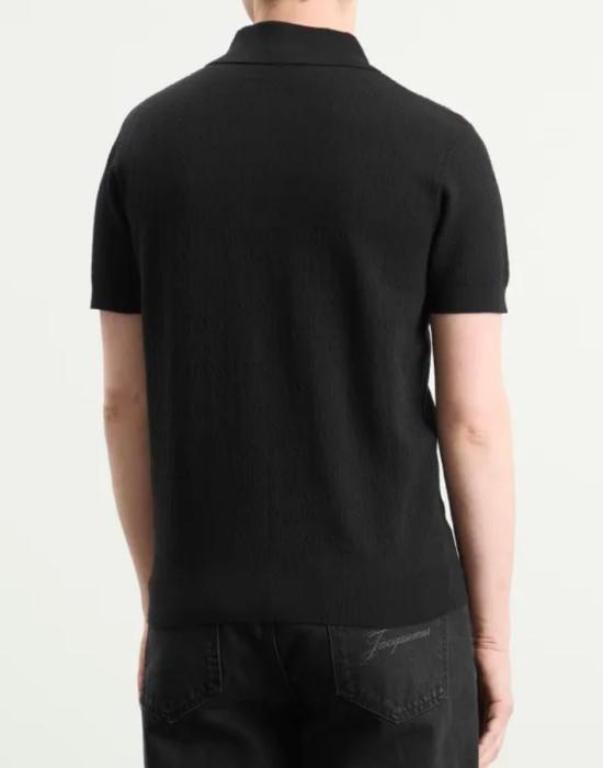 26SS 카사블랑카 폴로 티셔츠 KW1295 01 Black - CASABLANCA