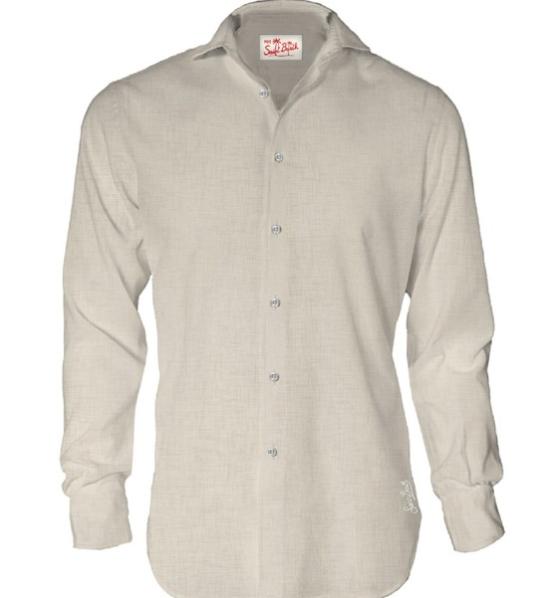 26SS 세인트바쓰 긴팔 셔츠 PAMPLONA 00138LLINEN10H Grain - MC2 SAINT BARTH