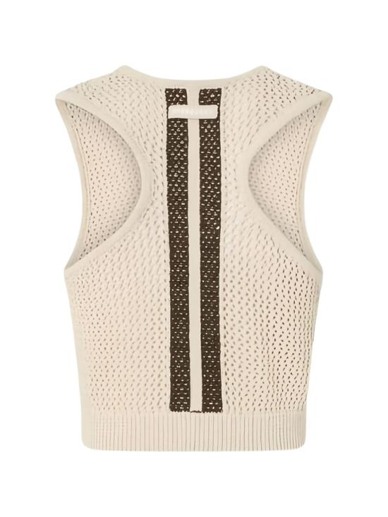 26SS 핑코 민소매 티셔츠 106837 A3B4C44 Grigio ostrica - PINKO