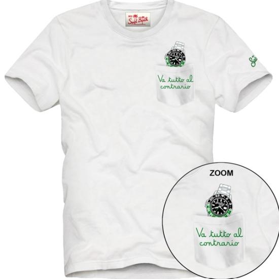 26SS 세인트바쓰 반팔 티셔츠 AUS0001 00129L01NEMB - MC2 SAINT BARTH