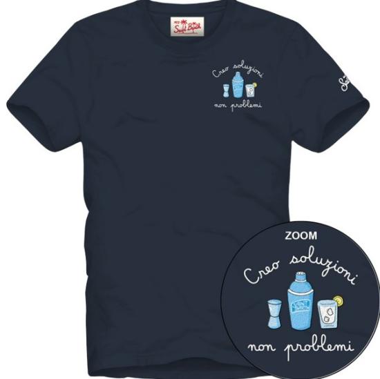 26SS 세인트바쓰 반팔 티셔츠 PORTOFINO 04333L61EMB - MC2 SAINT BARTH