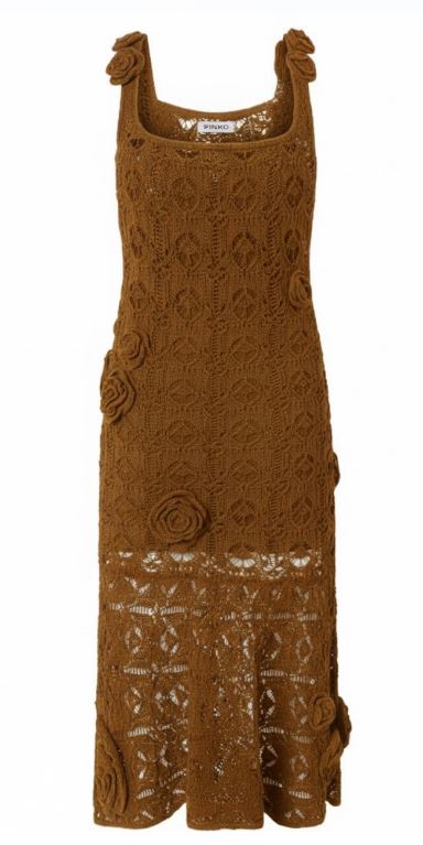 26SS 핑코 미디 원피스 106862 A3B8L25 Brown