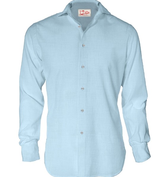 26SS 세인트바쓰 셔츠 PAMPLONA 00555LLINEN31 Blue