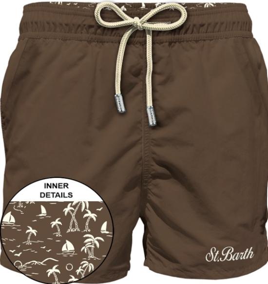 26SS 세인트바쓰 스윔팬츠 PATMOS 00085LTOILE18H Dark brown