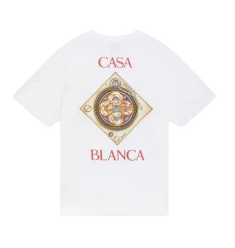 26SS 카사블랑카 반팔 티셔츠 JTS001 02 White - CASABLANCA