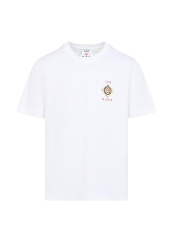 26SS 카사블랑카 반팔 티셔츠 JTS001 02 White - CASABLANCA