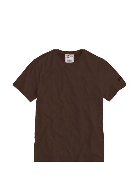 26SS 세인트바쓰 반팔 티셔츠 ECSTASEAN 00920L18H DARK BROWN - MC2 SAINT BARTH