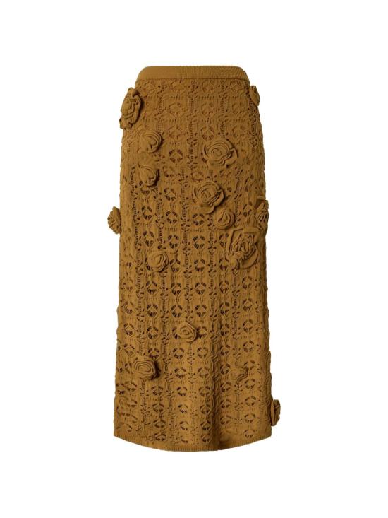 26SS 핑코 미디 스커트 106861 A3B8L25 Brown - PINKO