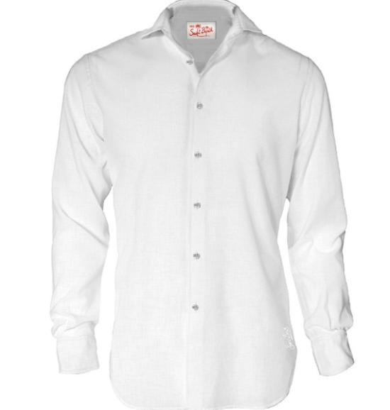 26SS 세인트바쓰 긴팔 셔츠 PAMPLONA 01457LLINEN01 White - MC2 SAINT BARTH