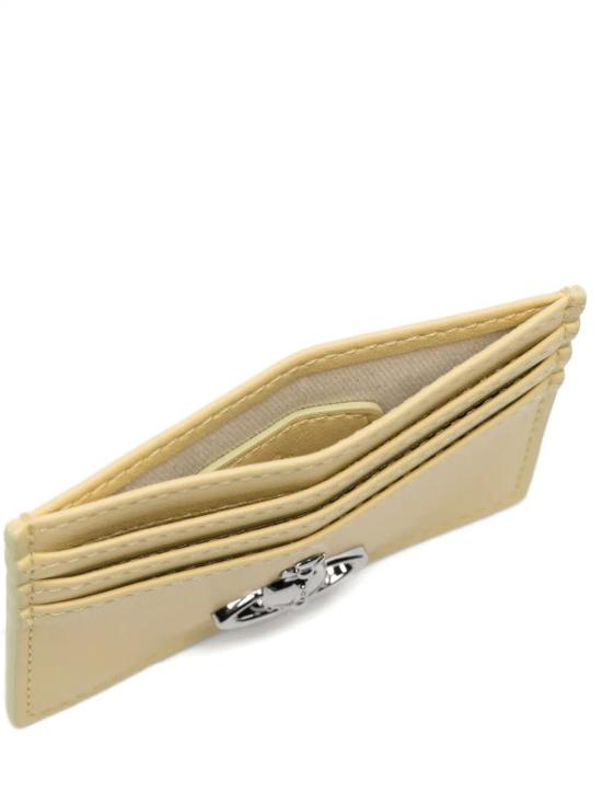 26SS 비비안웨스트우드 메탈 ORB로고 카드 지갑 54030004W S0026 E402 PASTEL YELLOW DOM - VIVIENNE WESTWOOD