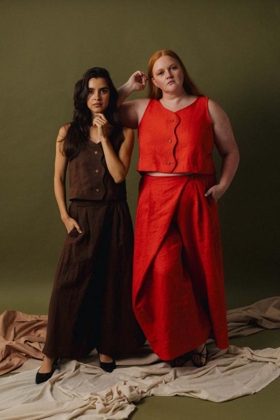  파뮤트 어패럴 블라우스 Pamut Apparel Usa 광택 세트 세트 - PAMUT APPAREL