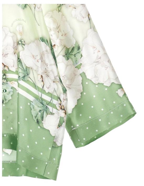 26SS [키즈] 모나리자 셔츠 71G302 7668 0020 Lime - MONNALISA