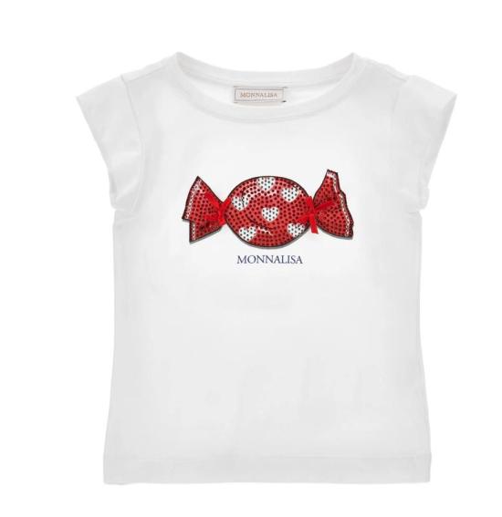 26SS [키즈] 모나리자 티셔츠 19G608 7005 0099 White