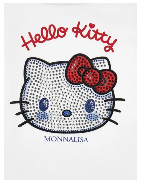 26SS [키즈] 모나리자 티셔츠 19G617 7005 0099 White - MONNALISA