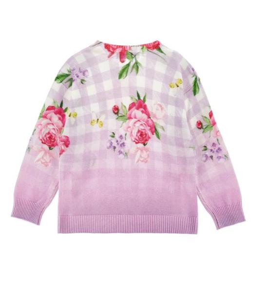 26SS [키즈] 모나리자 니트/스웻셔츠 19G601 7035 0065 Purple - MONNALISA