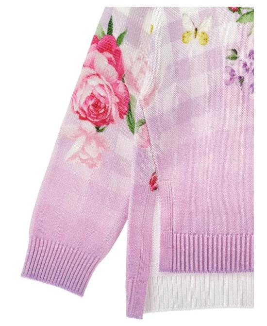 26SS [키즈] 모나리자 니트/스웻셔츠 19G601 7035 0065 Purple - MONNALISA