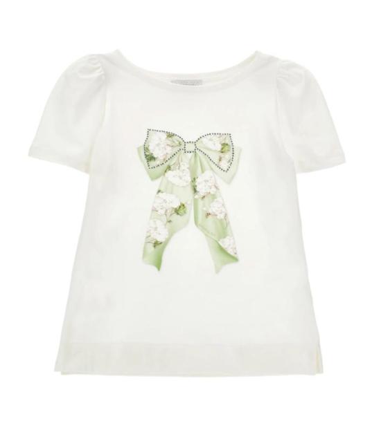 26SS [키즈] 모나리자 티셔츠 71G602 7201 0001 White