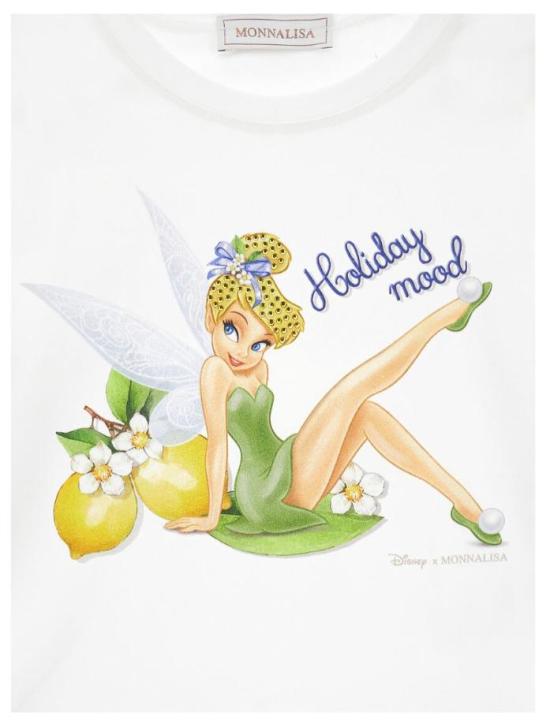 26SS [키즈] 모나리자 티셔츠 11G625 7201 0099 White - MONNALISA