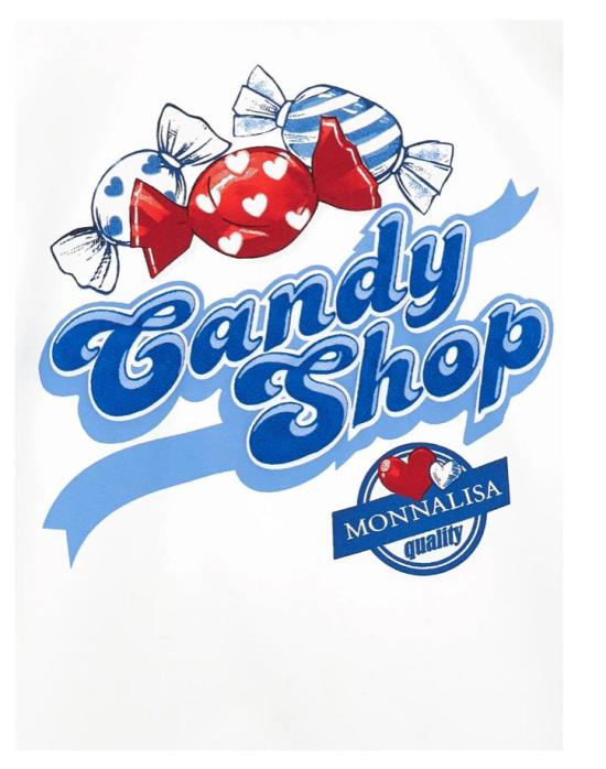 26SS [키즈] 모나리자 티셔츠 11G610 7201 9944 White - MONNALISA