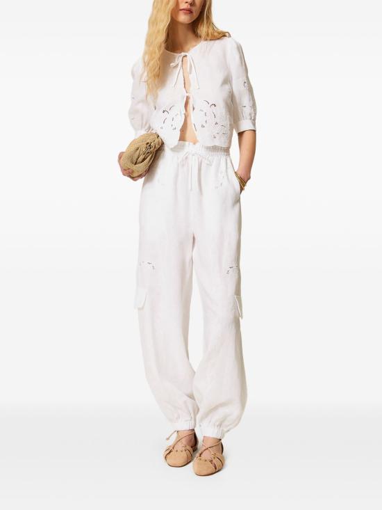 26SS 트윈셋 트레이닝/조거 팬츠 261TT2121 00001 White - TWINSET