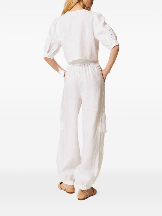 26SS 트윈셋 트레이닝/조거 팬츠 261TT2121 00001 White - TWINSET