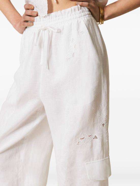 26SS 트윈셋 트레이닝/조거 팬츠 261TT2121 00001 White - TWINSET