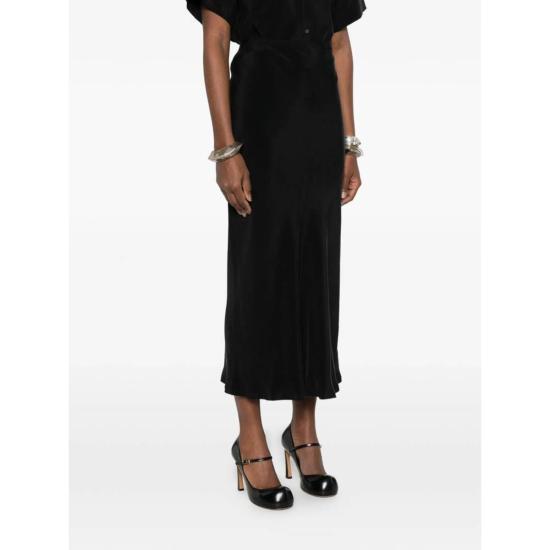  마르지엘라 미디 스커트 메종  스커트 블랙 - MAISON MARGIELA