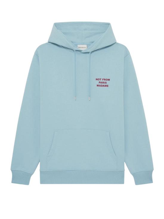 26SS 드롤드무슈 후드 티셔츠 KHO168 CO127LIGHTBLUE Clear Blue