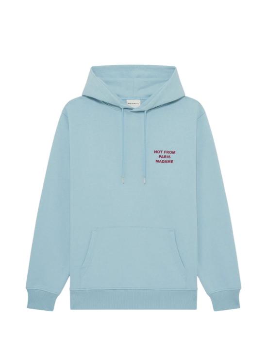 26SS 드롤드무슈 후드 티셔츠 KHO168 CO127LIGHTBLUE Clear Blue - DROLE DE MONSIEUR