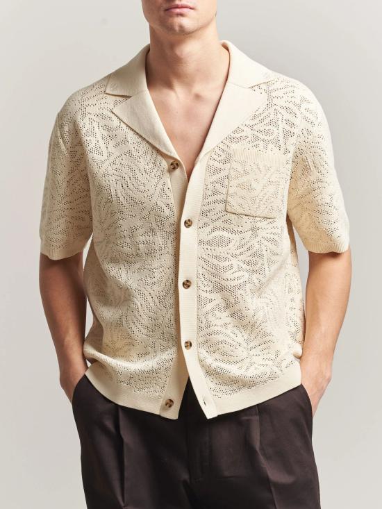 26SS 드롤드무슈 반팔 셔츠 KCA174 CO293OFFWHITE White - DROLE DE MONSIEUR