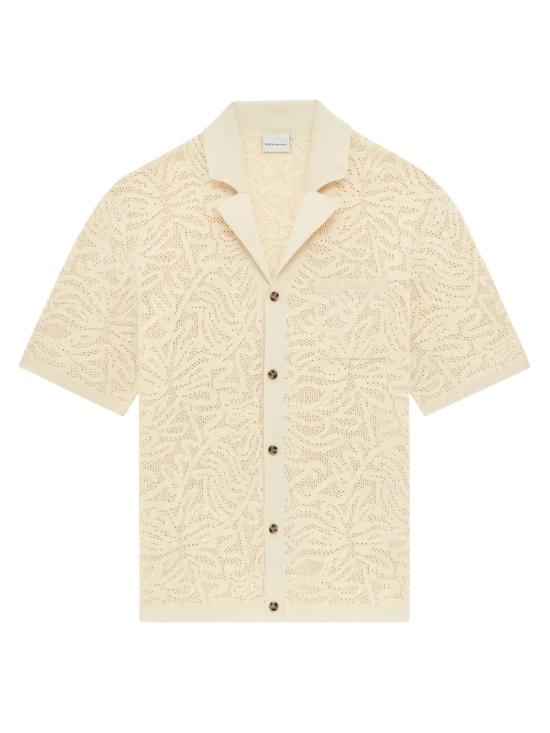 26SS 드롤드무슈 반팔 셔츠 KCA174 CO293OFFWHITE White