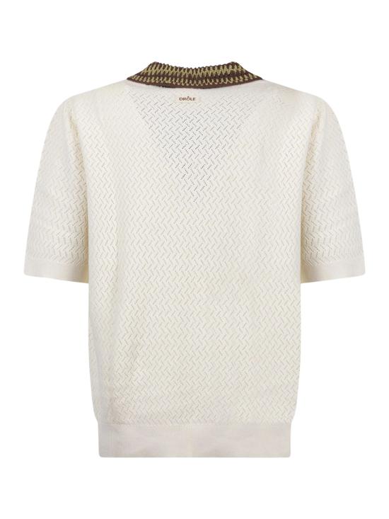 26SS 드롤드무슈 반팔 티셔츠 KPO206 CO292OFFWHITE White - DROLE DE MONSIEUR