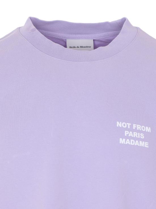 26SS 드롤드무슈 반팔 티셔츠 KTS203 CO002LAVANDER Purple - DROLE DE MONSIEUR