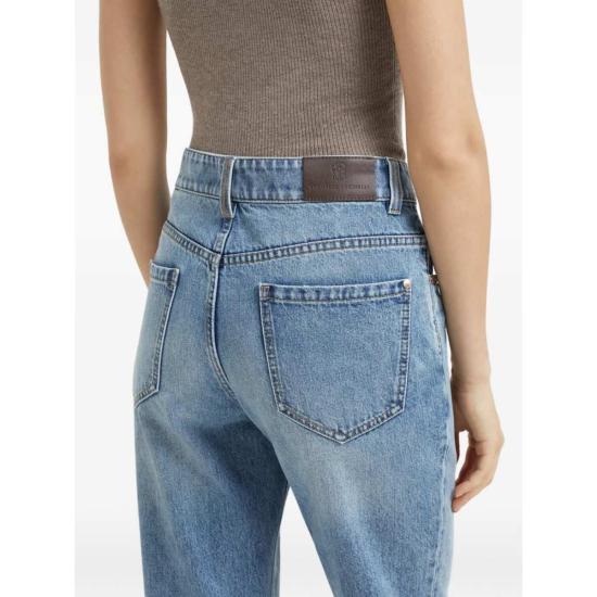  브루넬로 쿠치넬리 데님 팬츠 Brunello Cucinelli 청바지 블루 - BRUNELLO CUCINELLI