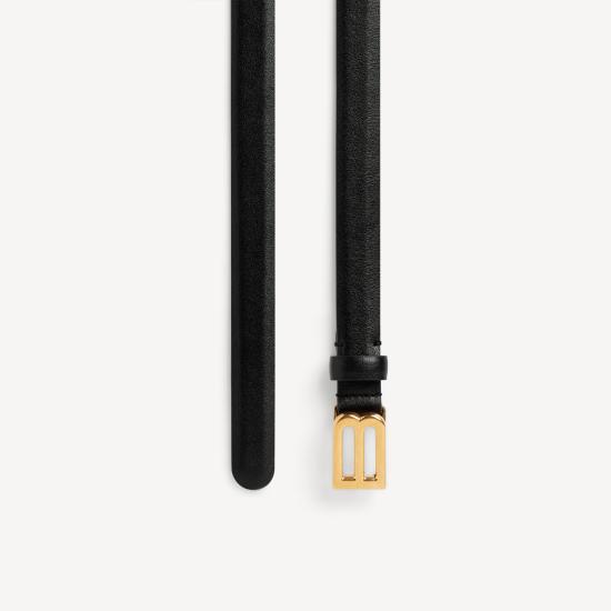 26SS 발렌시아가 레귤러 벨트 8687602ACKI1000 Black - BALENCIAGA