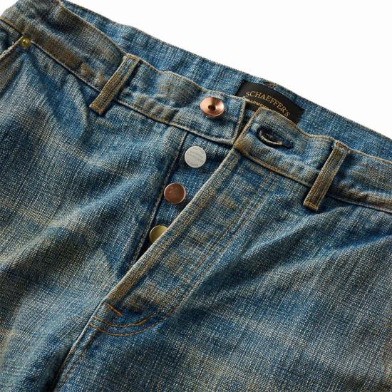  셰이퍼스 가먼트 호텔 데님 팬츠 샤퍼스 가먼트 호텔 디스트로이드 더블 프론트 진 - SCHAEFFERS GARMENT HOTEL